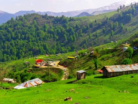 منطقه زیبا و بکر بام سبز ماسال